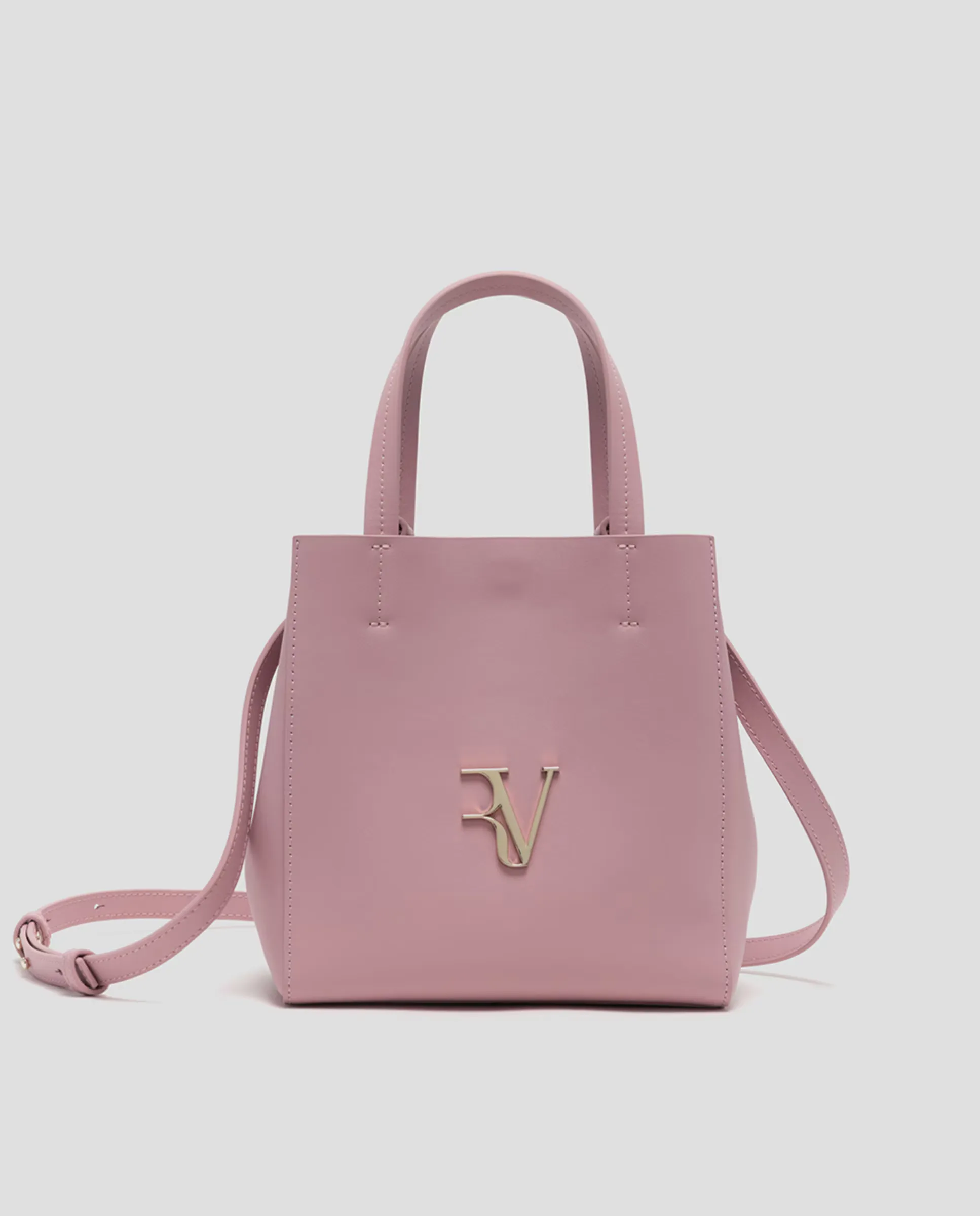 

Женская сумка Bruna Tote Midi из кожи Roberto Verino, цвет Rosa claro