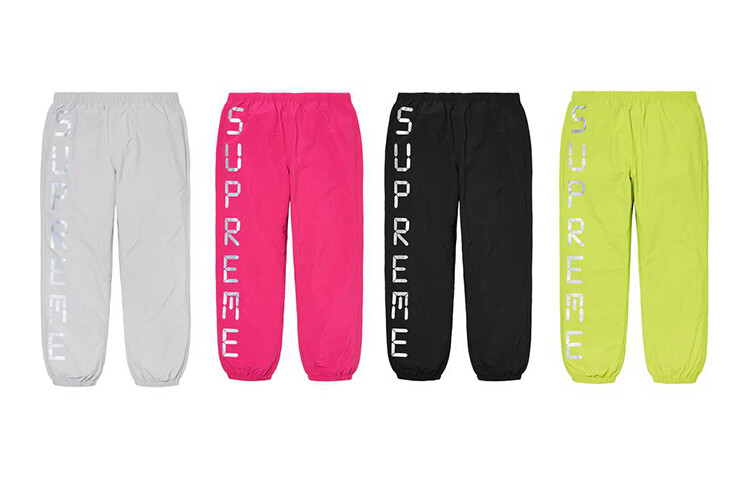 Трикотажные спортивные штаны унисекс Supreme, красный — фото 2