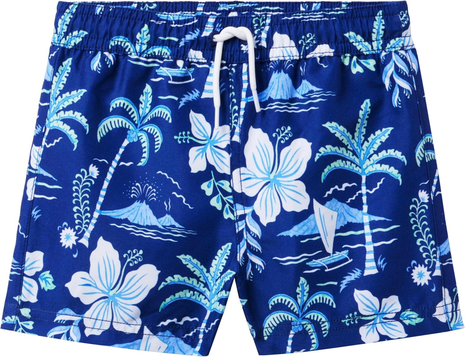 

Плавки Janie and Jack Printed Swim Trunk, цвет Twilight Blue Island