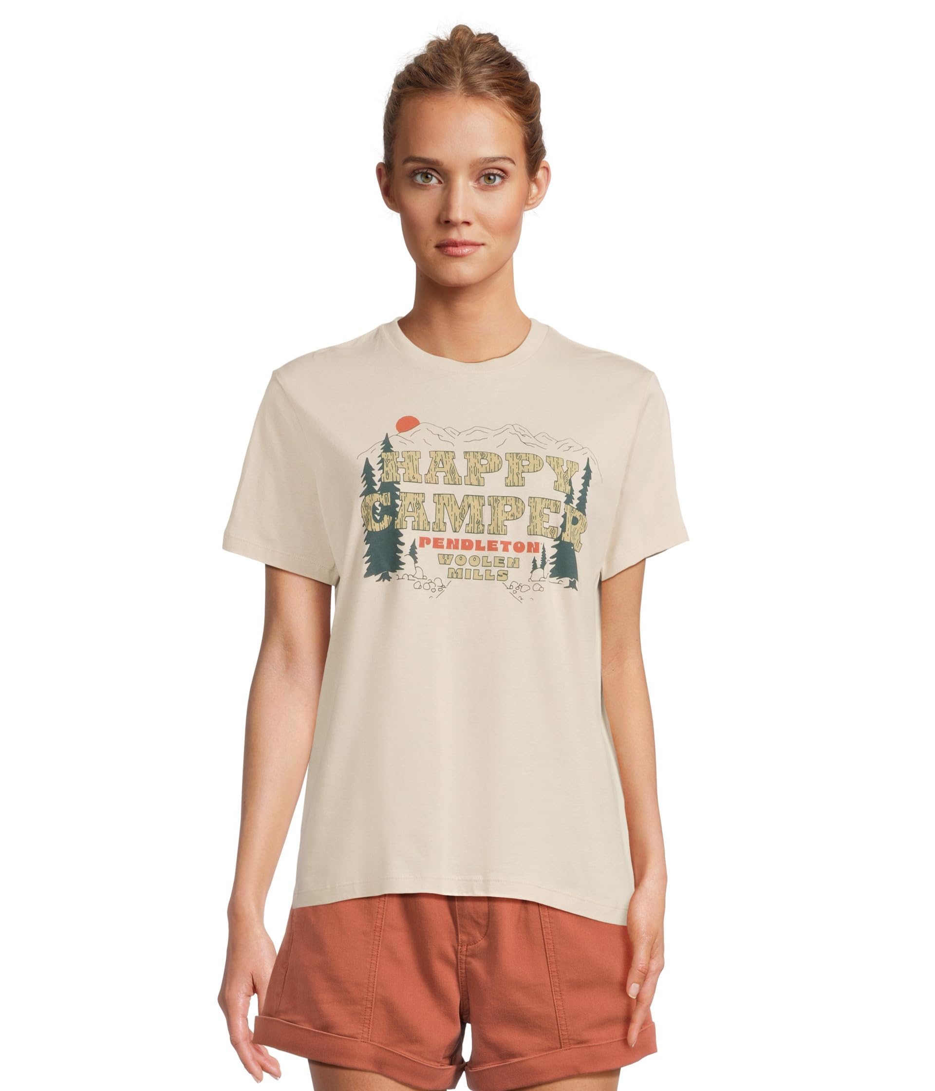 

Футболка Pendleton Happy Camper Graphic Tee, цвет Bone