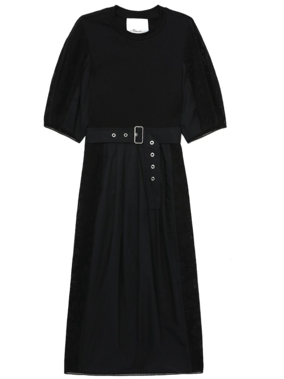 

Платье миди с поясом 3.1 Phillip Lim, черный