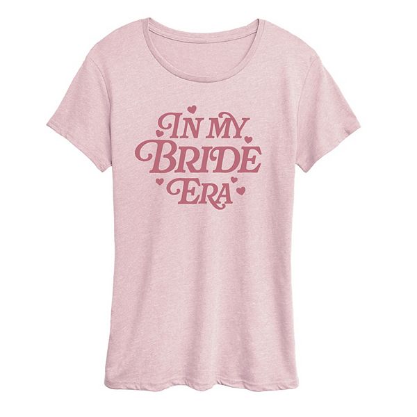

Футболка Women's in my bride era graphic tee Licensed Character, Heather Pink, Розовый, Футболка Women's in my bride era graphic tee Licensed Character, Heather Pink
