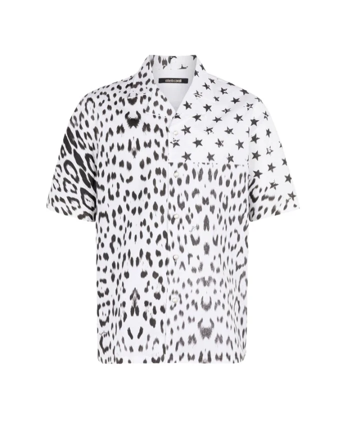 

Рубашка с графическим принтом Roberto Cavalli, черный