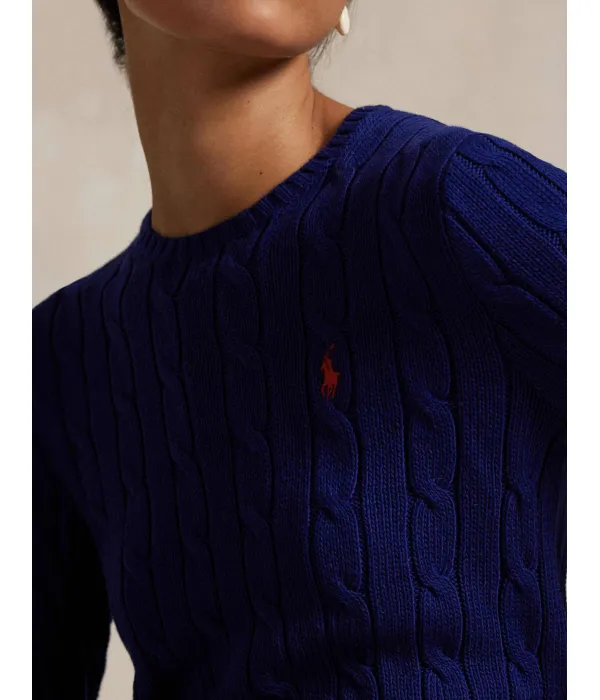 Свитер Джулианны Slim fit Polo Ralph Lauren, синий — фото 4
