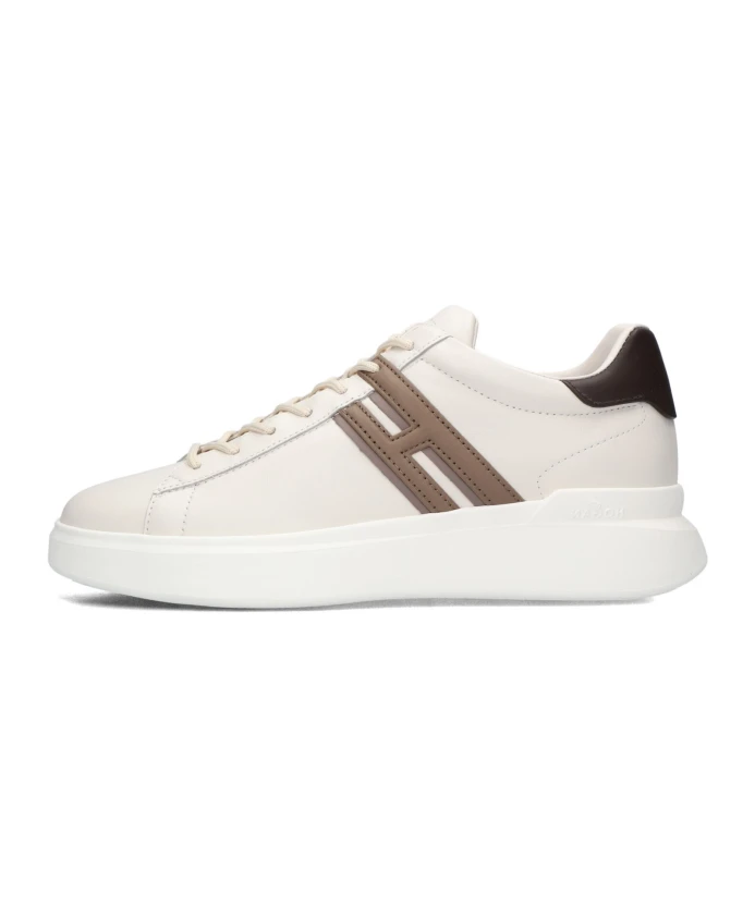 

Бежевые кроссовки на шнуровке h580 slash Hogan, бежевый