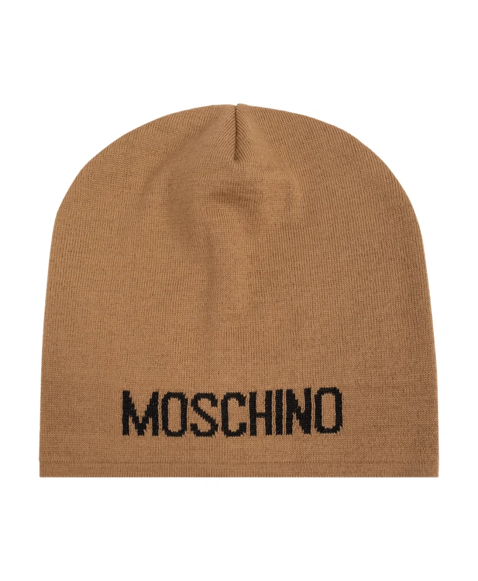 

Кепка с логотипом Moschino, бежевый