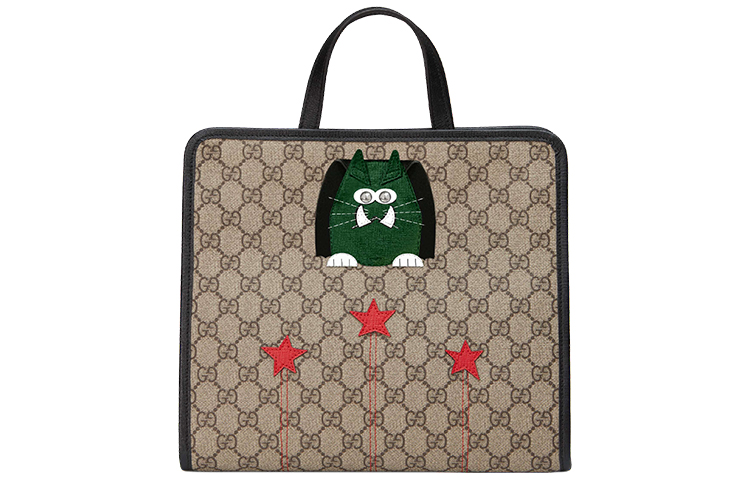 

Gucci Холщовая сумка-тоут с кожаной отделкой, сумка для покупок, дамская сумочка, детская сумка, детский цвет: черный и темно-синий