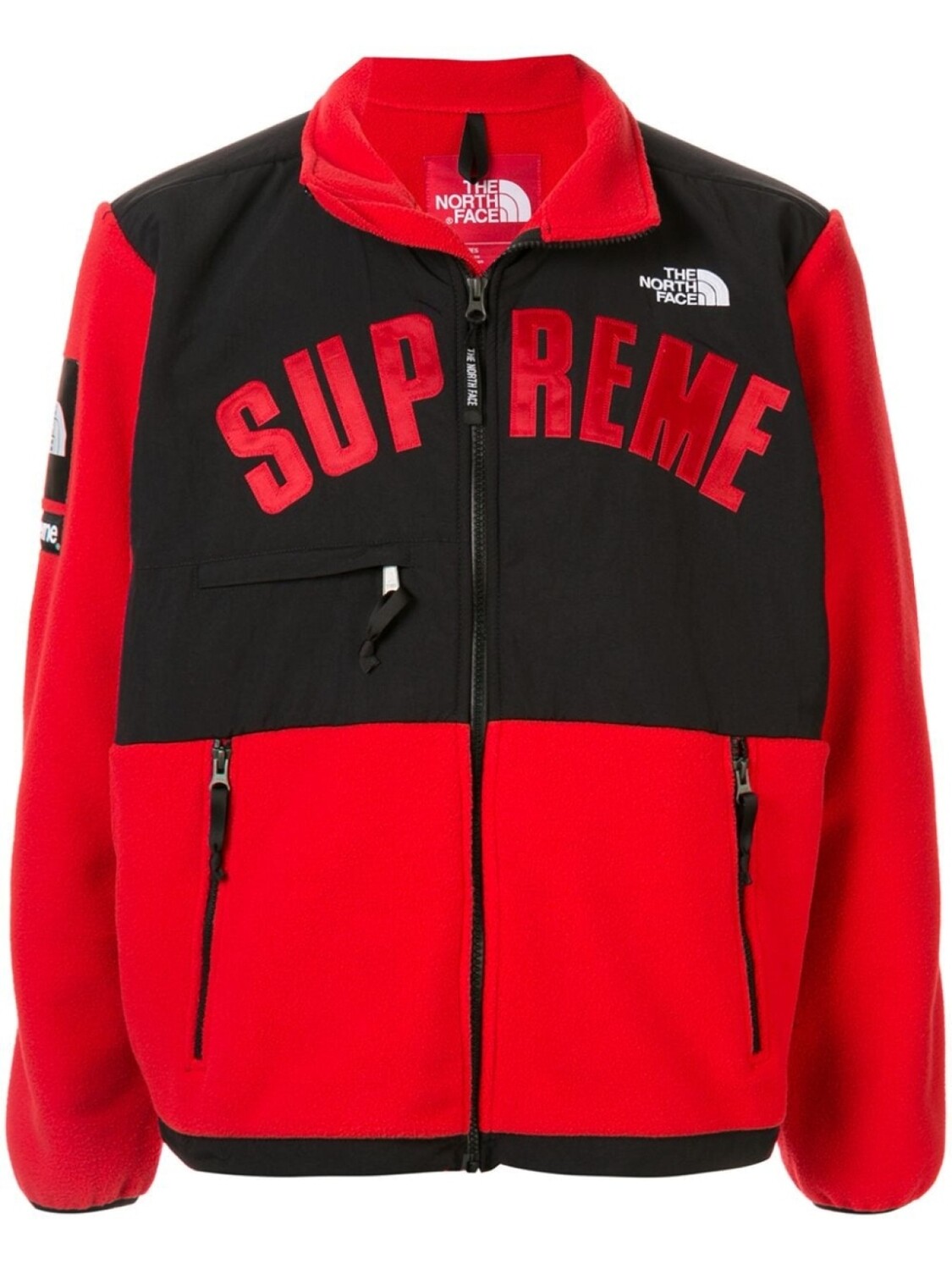 

Supreme флисовая куртка TNF с логотипом, красный