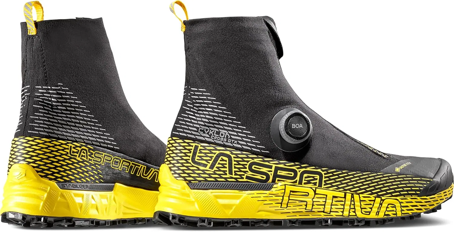 Мужские туфли LA SPORTIVA Cyklon Cross GTX, Black Yellow — фото 4