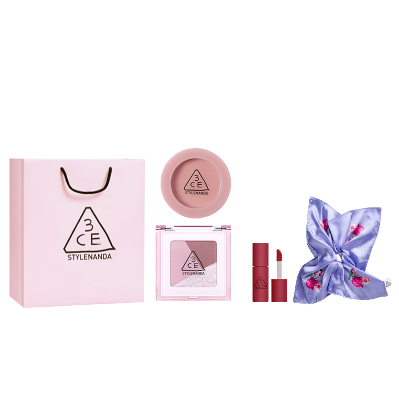 

Монохромный блендер для теней Square Eye Одежда Натуральный матовый прозрачный 3CE, [Shopping Bag]#04 Mary Pink+Pink