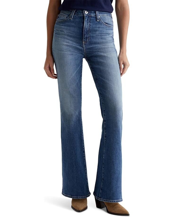 

Джинсы AG Jeans Madi Super High-Rise Flare Jeans in Deja Vu, цвет DéJà Vu