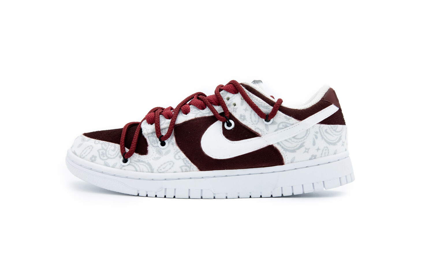 

Кроссовки Nike Dunk Skateboard Shoes Women's Low-Top Burgundy/White