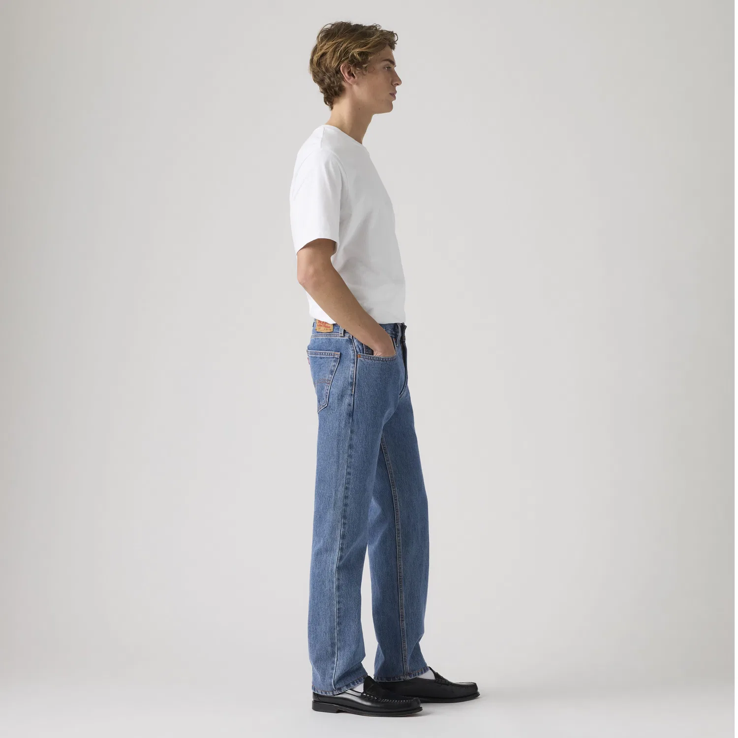 Джинсы Levi's 505 Regular, средне-синий — фото 4
