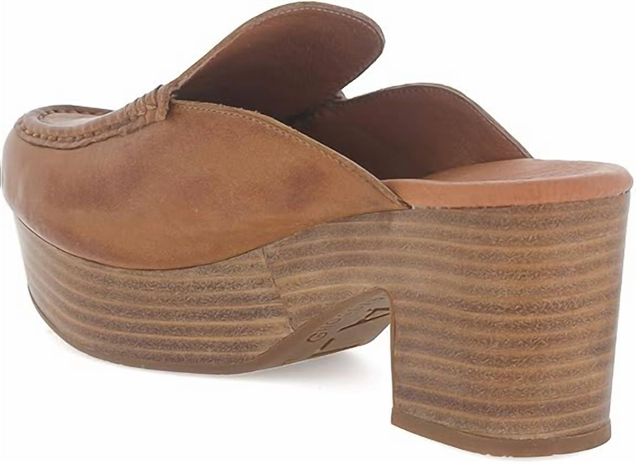 Женские мюли Gemm на платформе из коньячной кожи CHOCOLAT BLU, Cognac Leather — фото 2