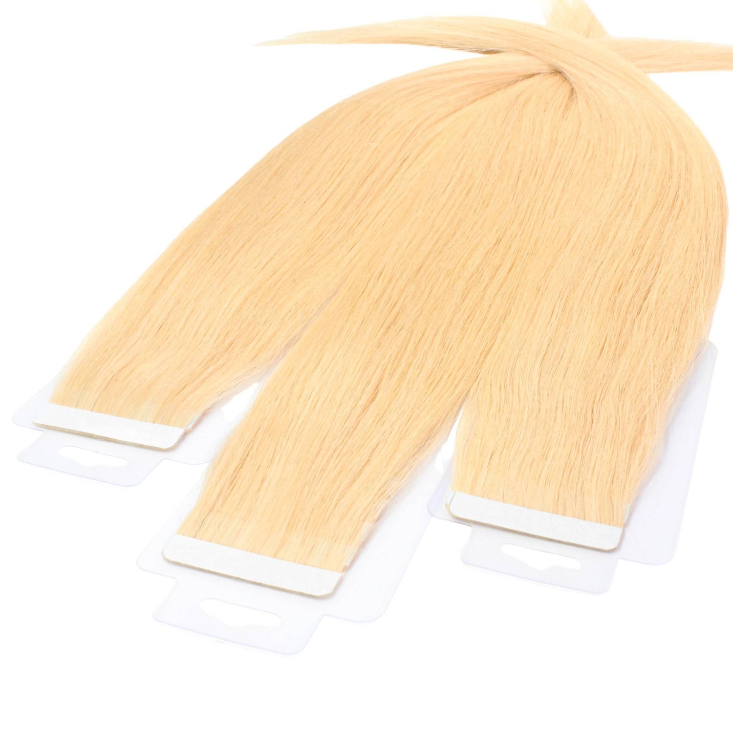 

Накладные волосы tape extensions echthaar #9/0 lichtblond Hair2Heart, 50cm, количество 10 шт.