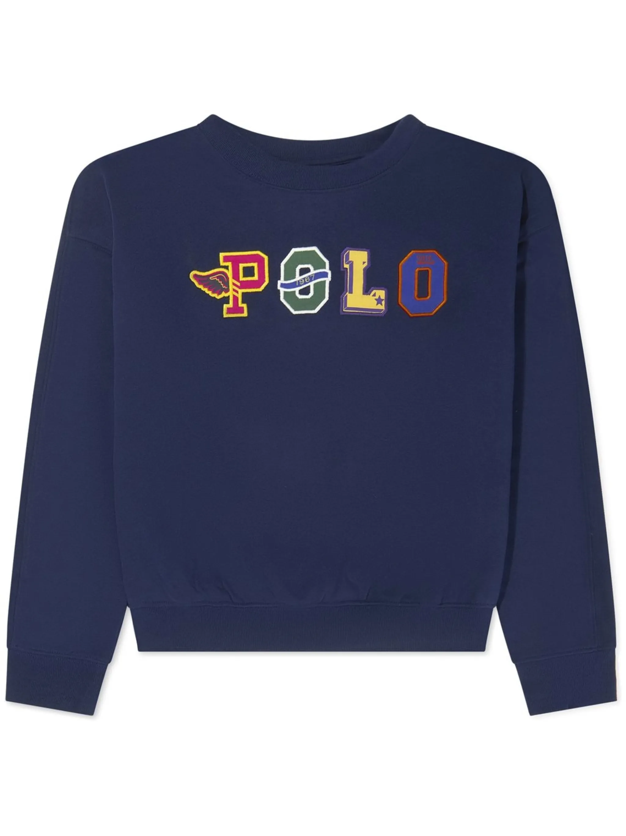 Толстовка с логотипом Polo Ralph Lauren Kids, синий — фото 2