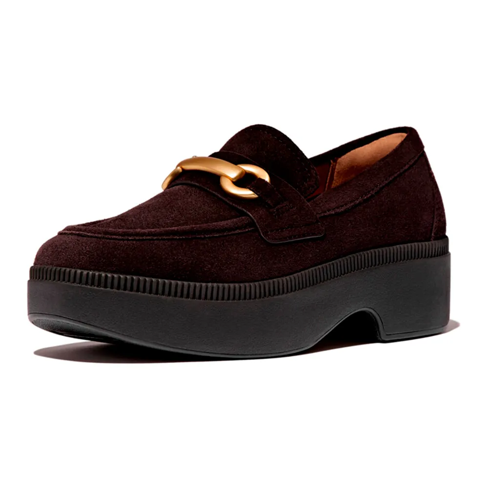 Лоферы Fitflop F-Luma Chunky, коричневый