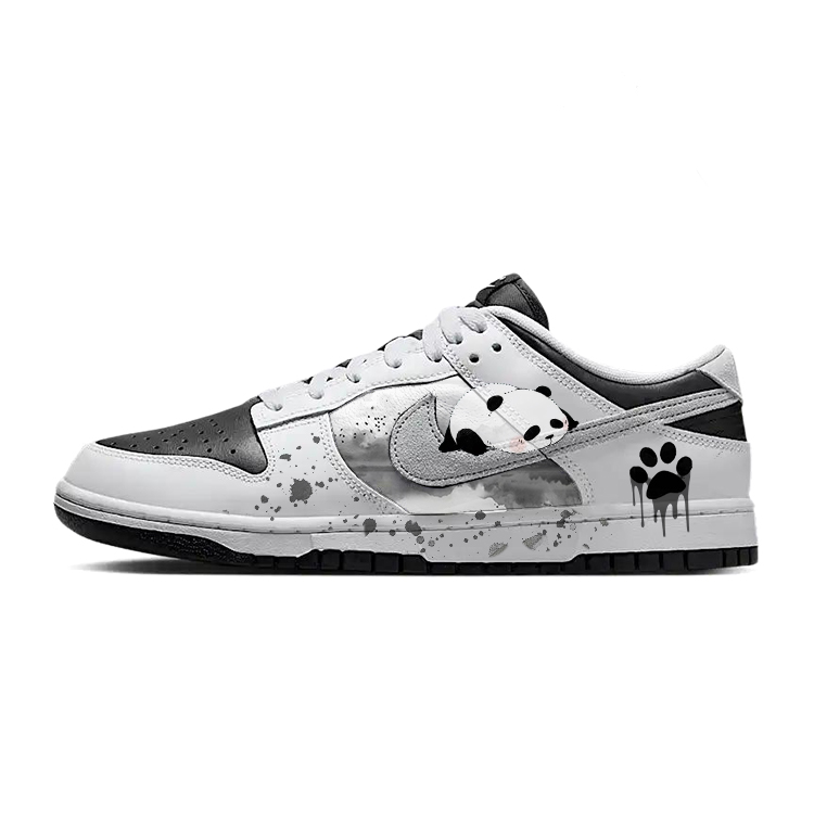 

Nike Кроссовки для скейтбординга Dunk Slip с амортизацией, износостойкие, низкие, мужские, черно-серого цвета