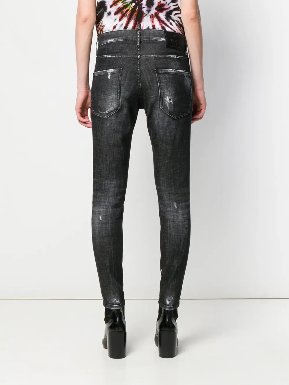 Узкие джинсы Dsquared2, черный — фото 4