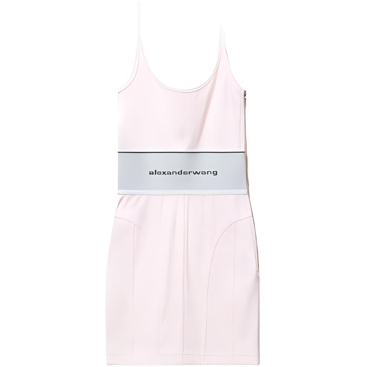 

Alexander Wang Женское платье без рукавов, розовое, с круглым вырезом, средней длины