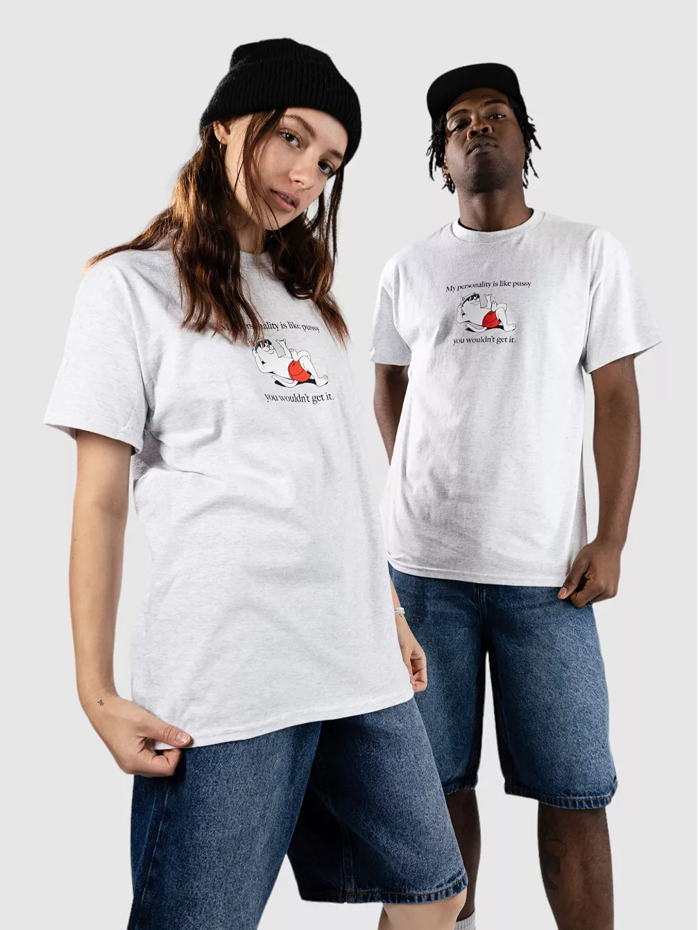 

Футболка «Ты этого не получишь» Ripndip, серый