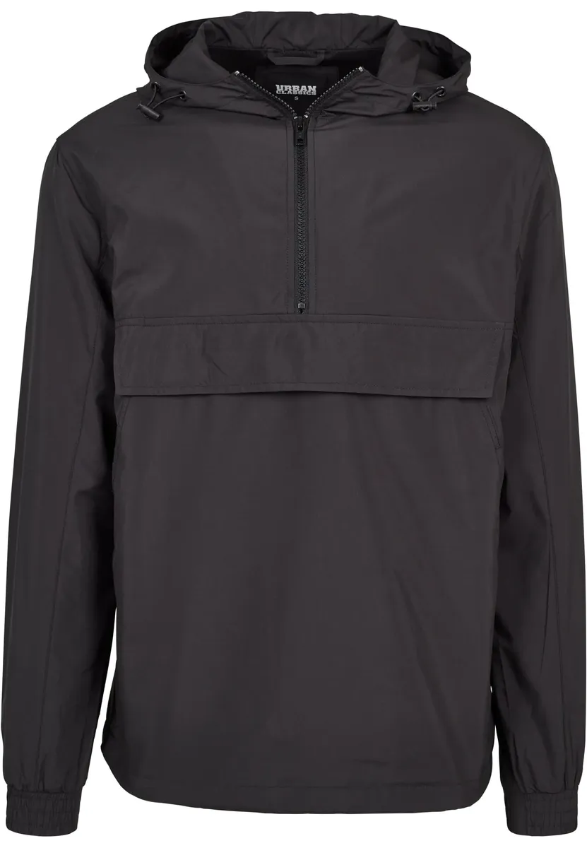 

Анорак URBAN CLASSICS " Urban Classics Men's Basic Pullover Jacket" (1 шт.), с капюшоном, черный