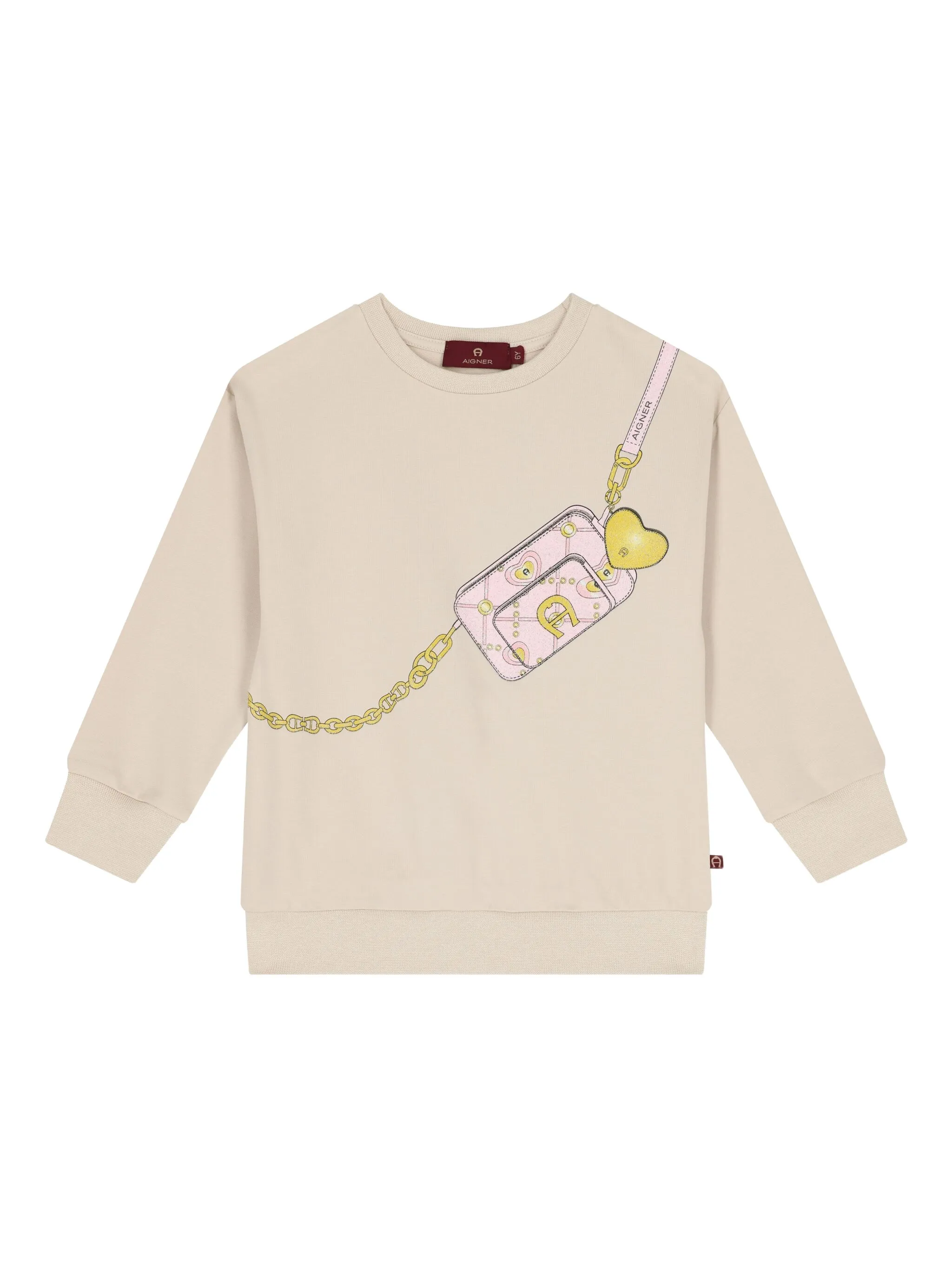 

Толстовка с принтом Aigner Kids, коричневый