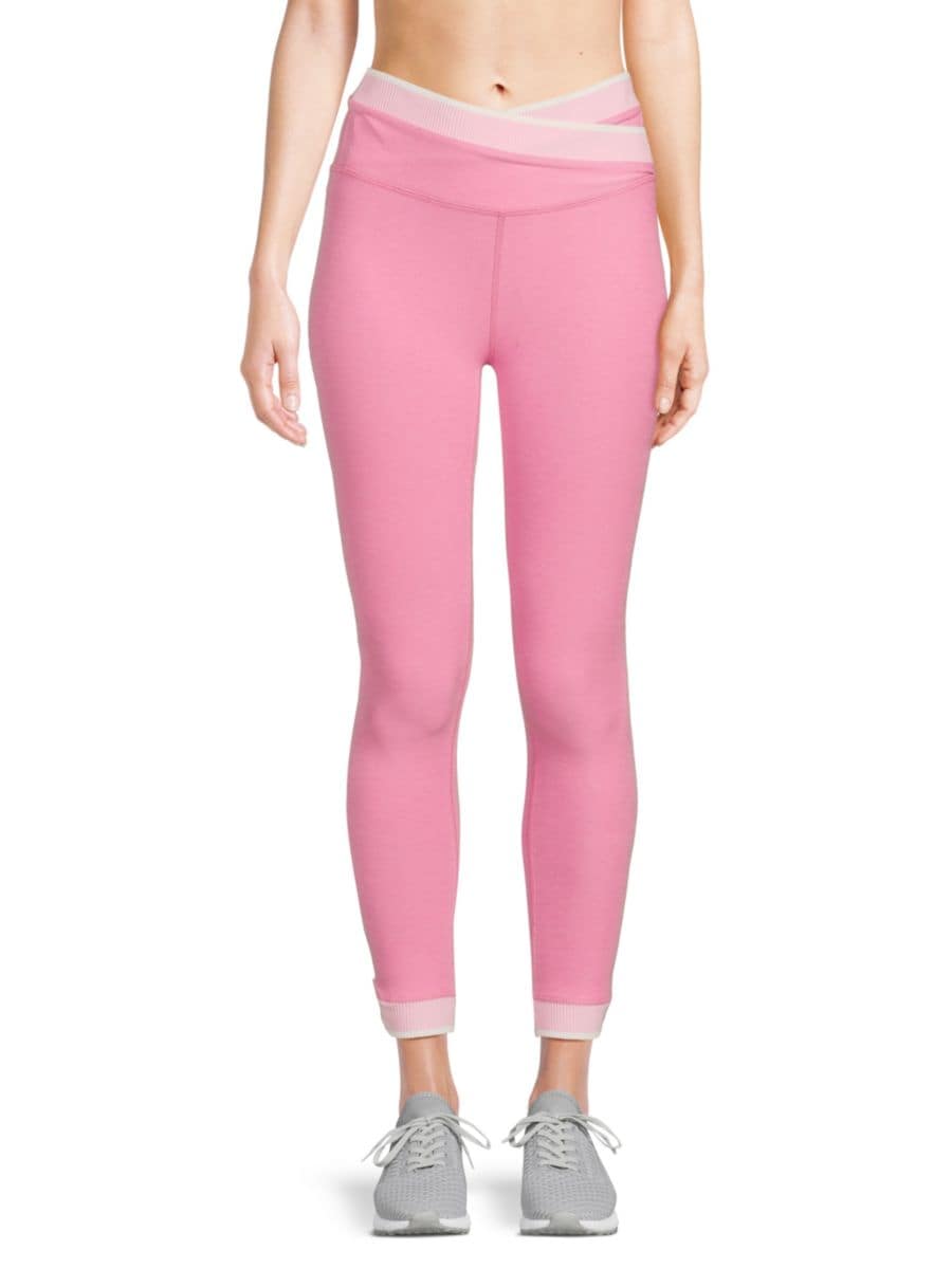 

Леггинсы с высокой талией Spacedye In The Mix Beyond Yoga, цвет Pink Bloom