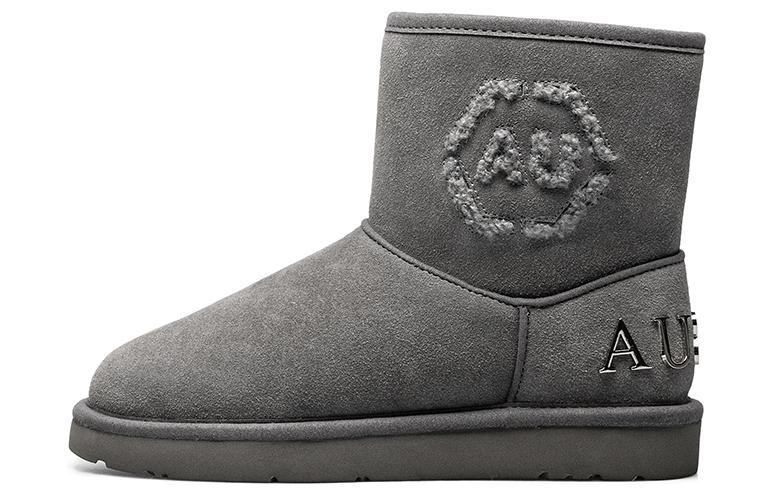 Зимние ботинки женские серые AU&MU, Gray