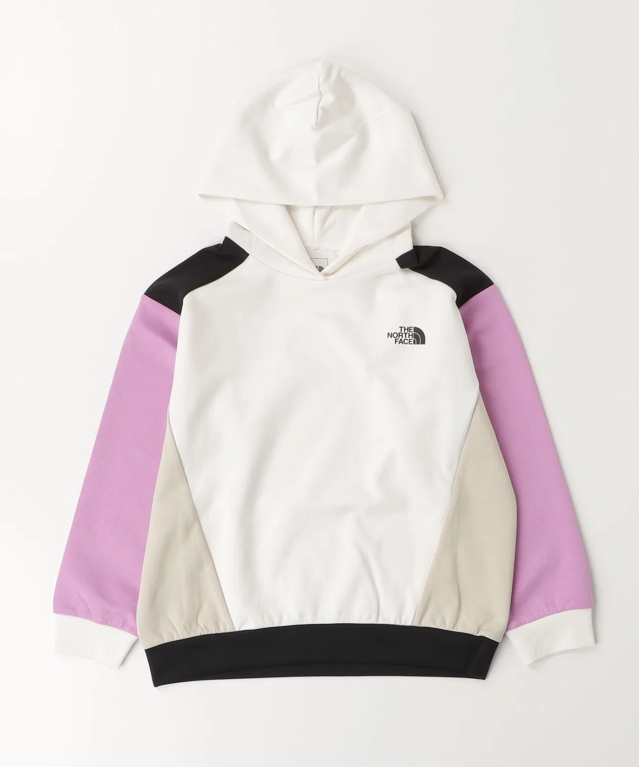 Свитшот с капюшоном Motion Smoogy Wide Hoodie The North Face, полиэстер, оф-белый — фото 2
