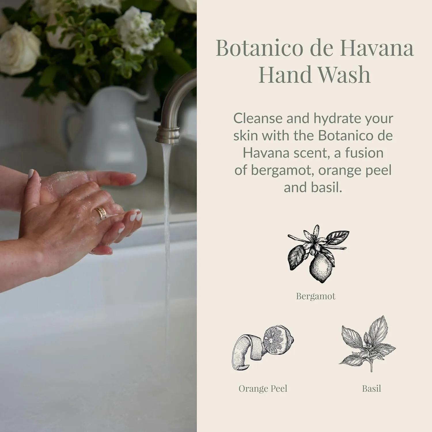 Жидкое мыло для рук Archipelago Botanicals Botanico de Havana, увлажняющее мыло для ежедневного использования с дозатором, подходит для кухни или ванной комнаты, 16,5 жидких унций. 488 мл (1 шт.), orange — фото 2