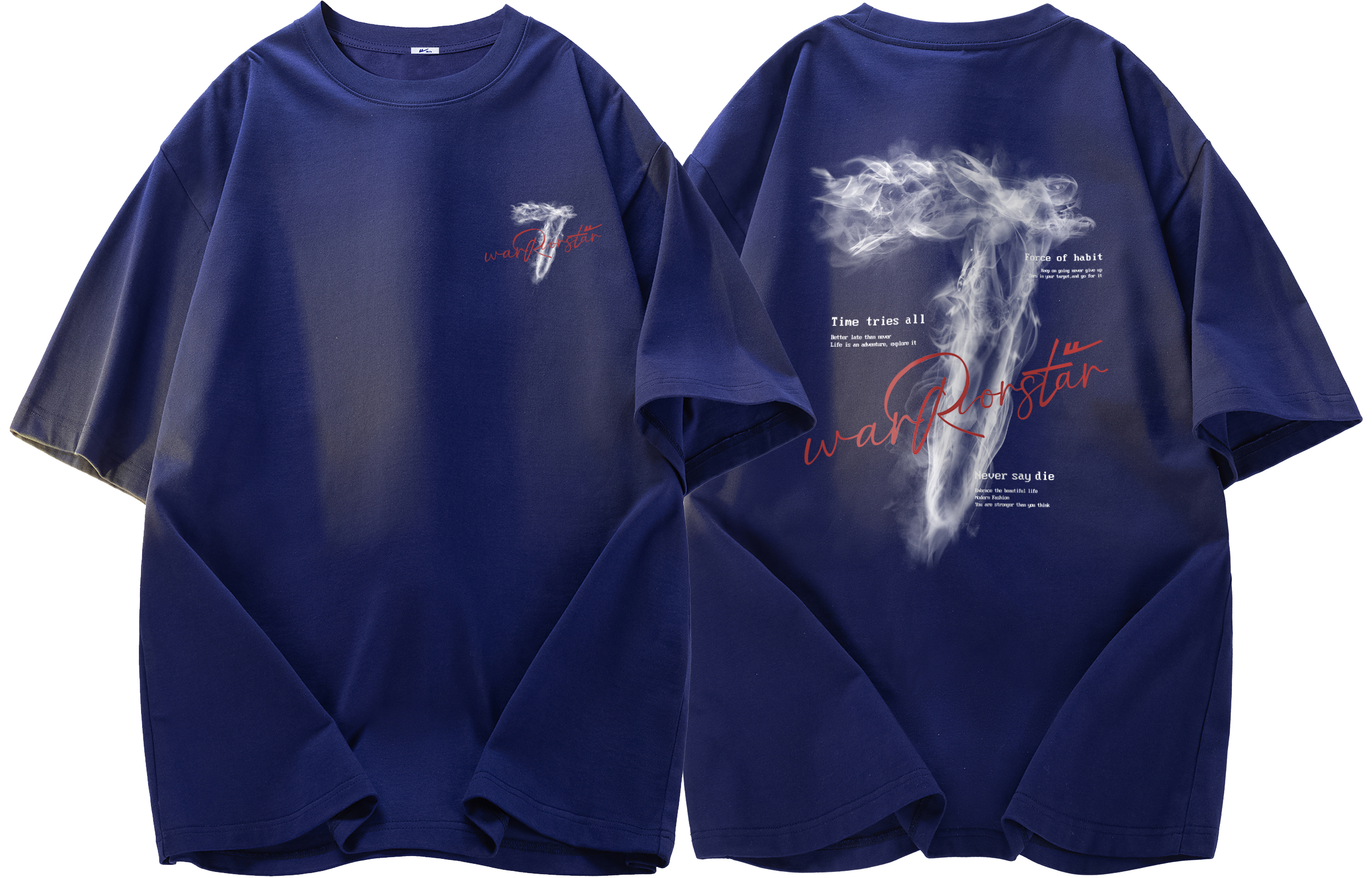 

Футболка Unisex Huichao Riding The Wind Collection WARRIOR, темно-синий