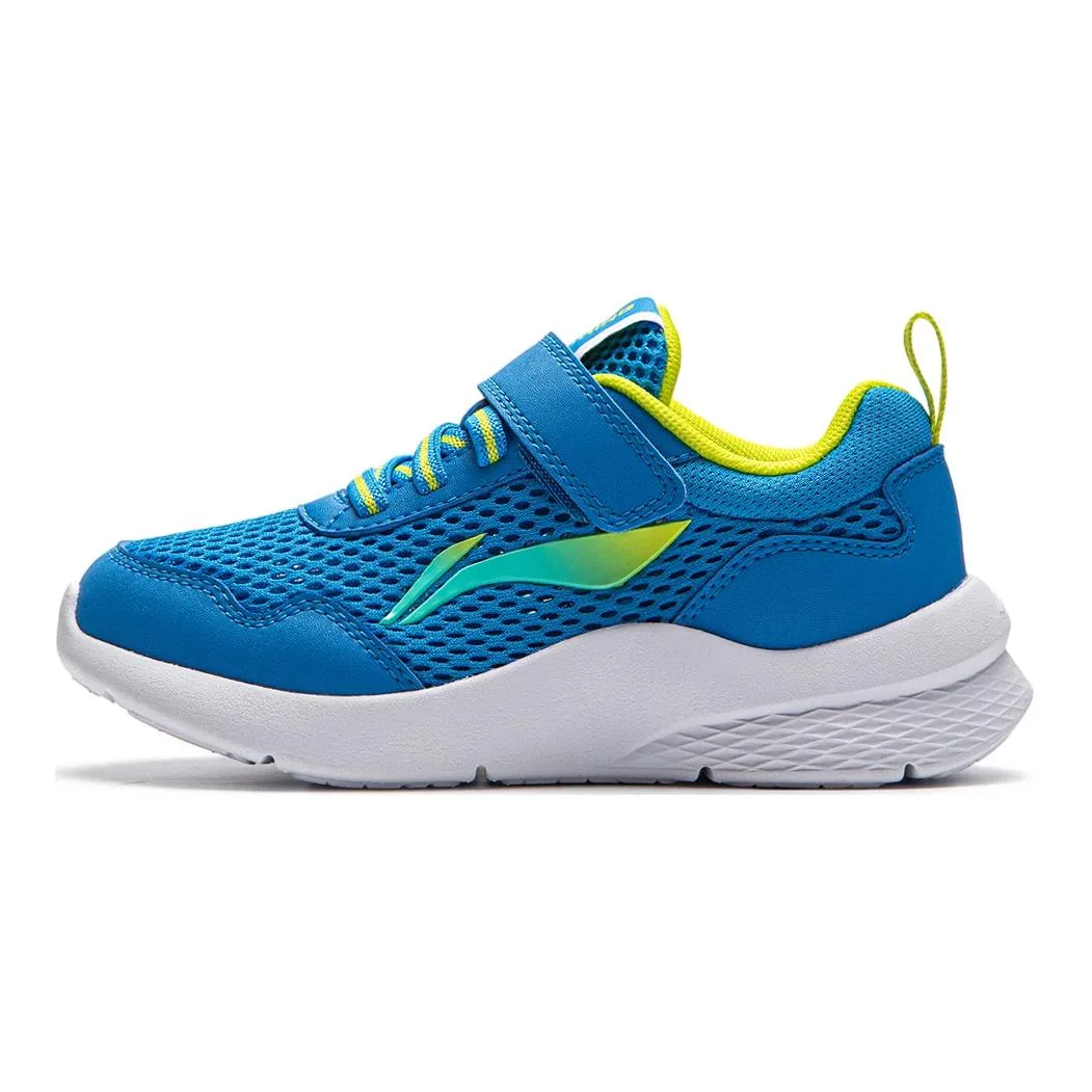 YOUNG Li-Ning YOUNG дышащие износостойкие нескользящие низкие кроссовки для детей темно-ярко-синие