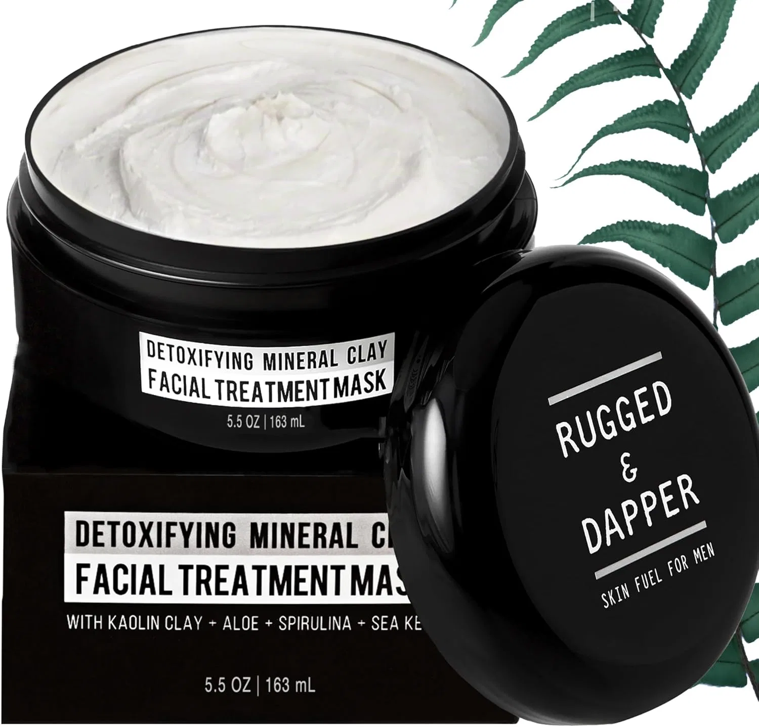 Маска для лица Rugged & Dapper — Для мужчин очищающая с каолиновой глиной, 155.9 г