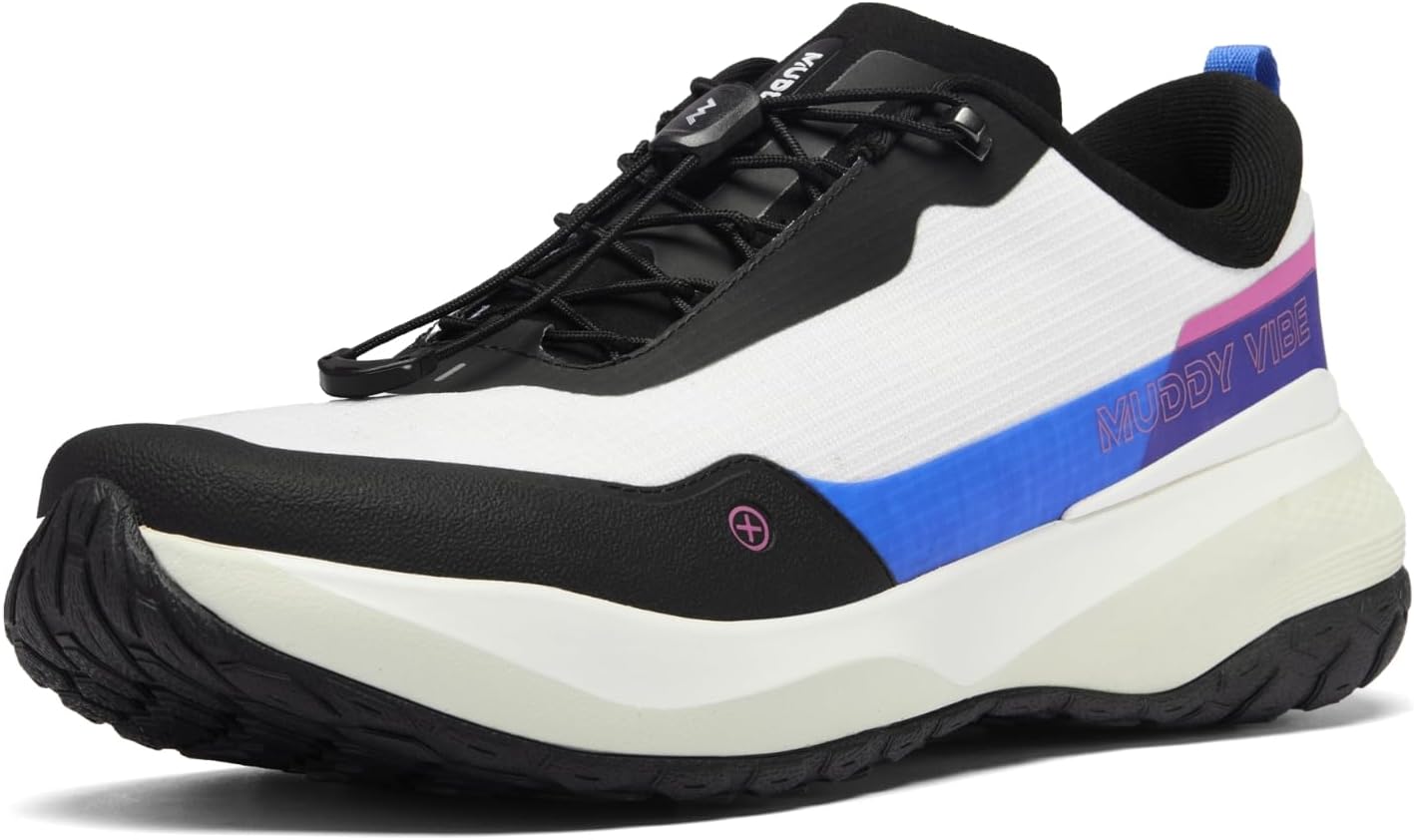 

Кроссовки для хайкинга MUDDY VIBE Si-14 Low Top для мужчин и женщин, с системой шнуровки Speedlace, для легких троп и прогулок по городу, легкая обувь для активного отдыха, белый