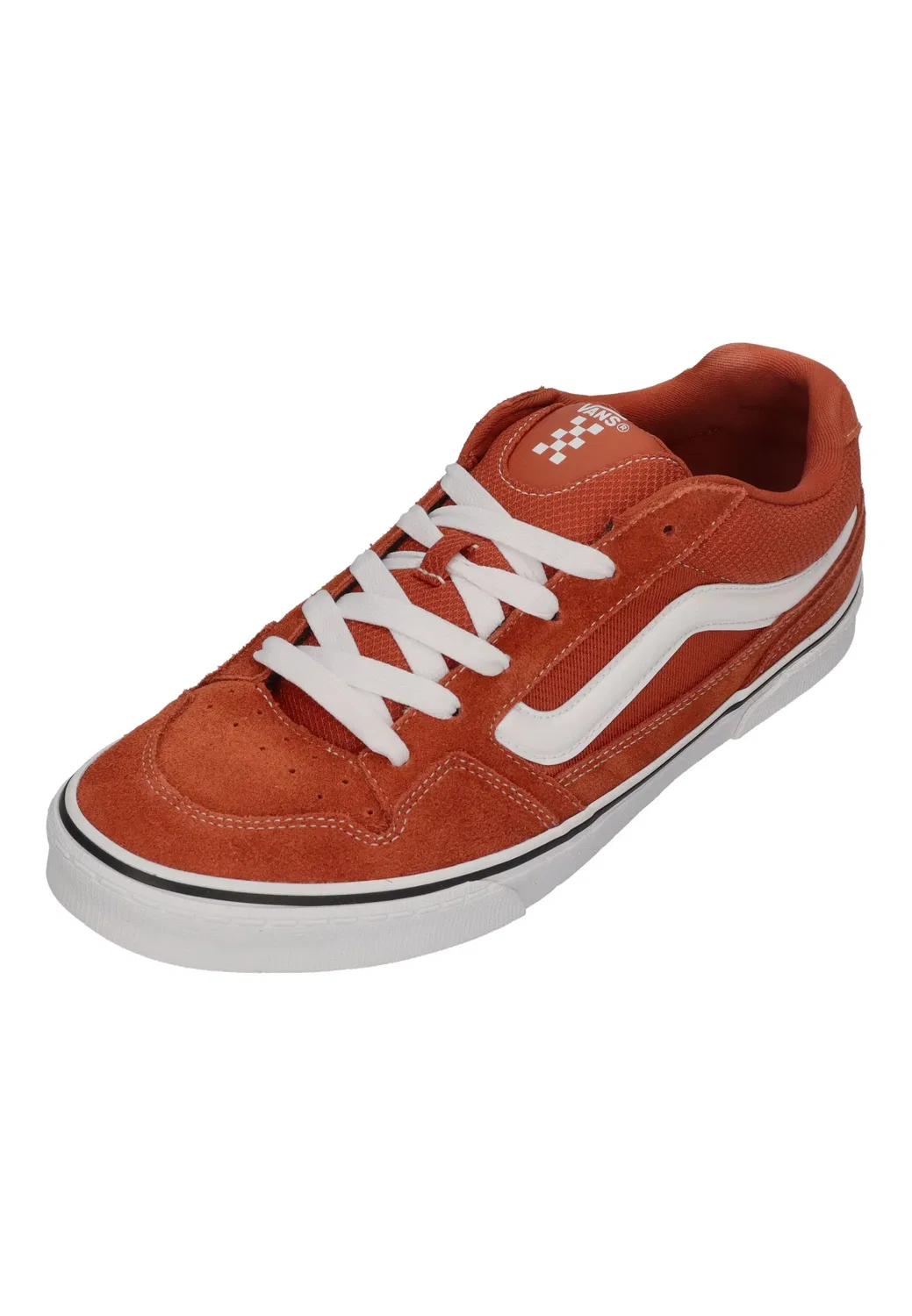 Кроссовки низкие, замша и сетка, Vans, оранжевый