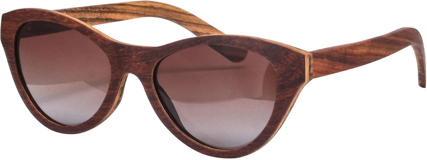 

Солнцезащитные очки SHINU Wood для мужчин, поляризованные, в деревянной оправе, для вождения автомобиля, рыбалки, с защитой от УФ-излучения UV400, для активного отдыха - TU18, Redsandal Wood