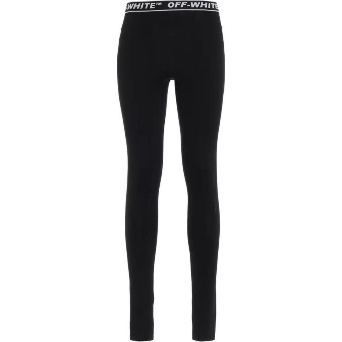 

OFF WHITE Подержанные Высокие Леггинсы OFF-WHITE, Черный