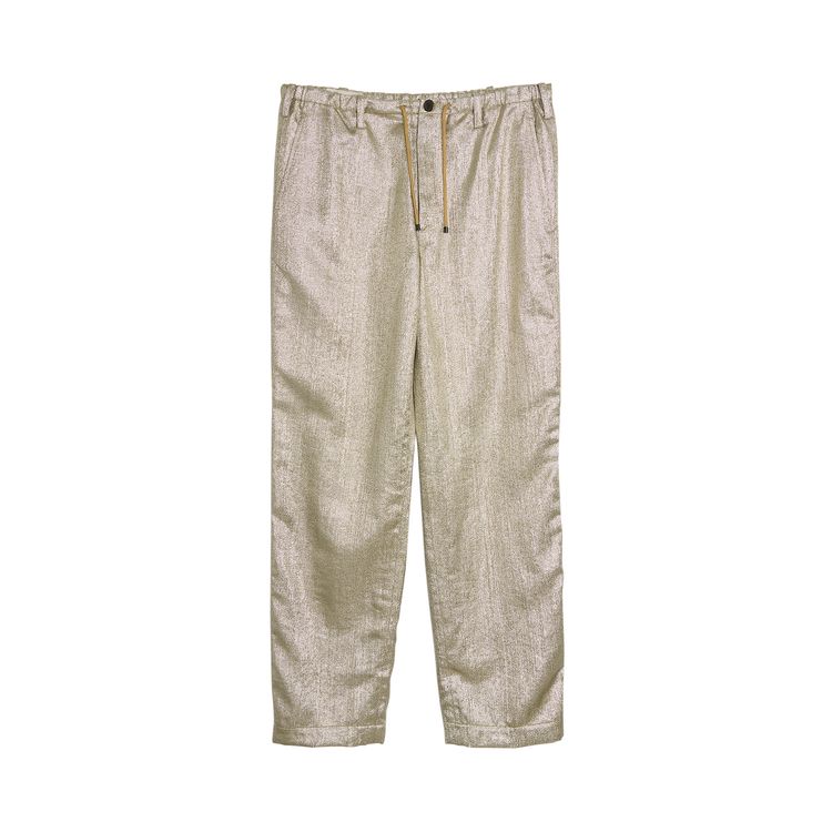 

Брюки Dries Van Noten Reg Fit Drawstring Pant 'Silver', серебряный