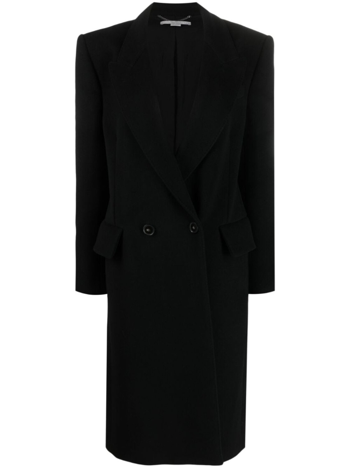 

Stella McCartney двубортное шерстяное пальто, черный