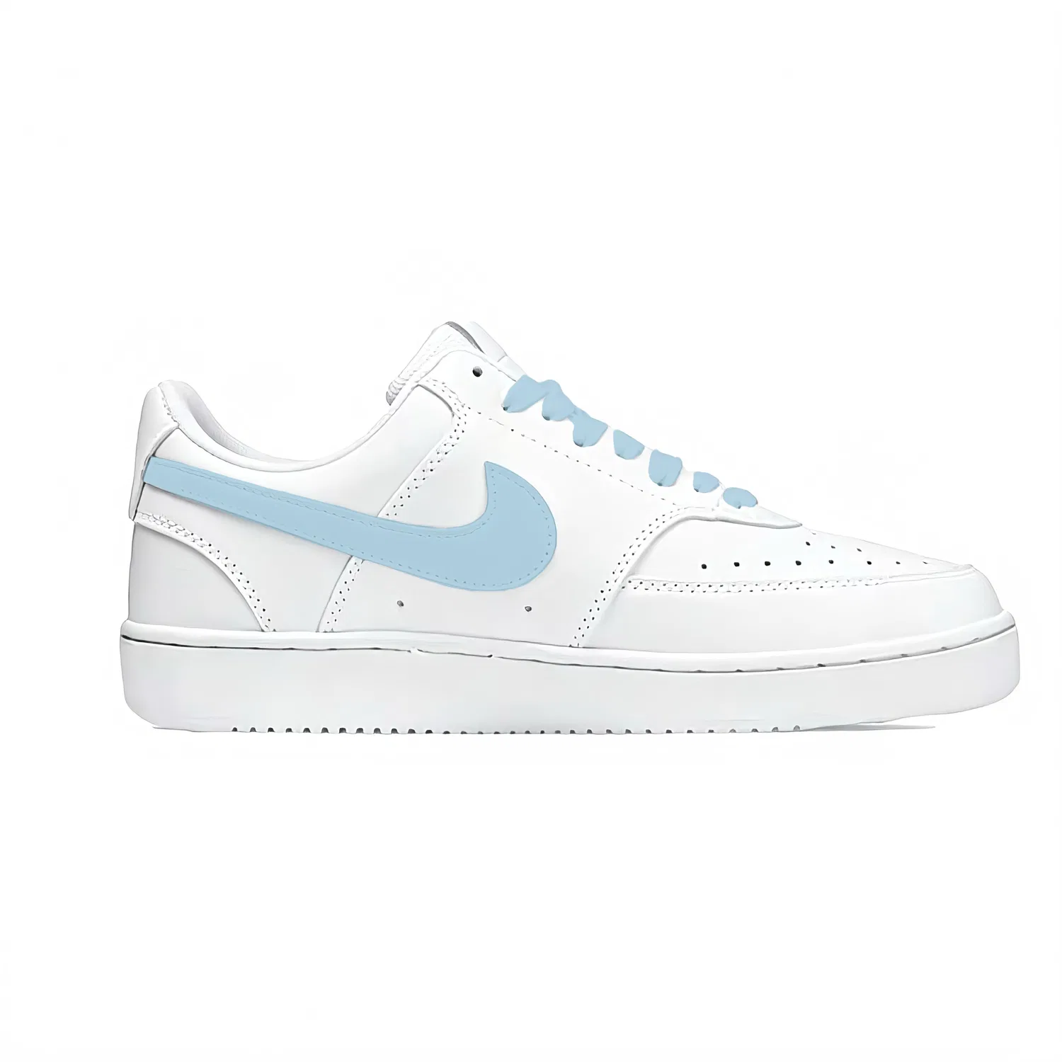 Кроссовки низкие Nike Court Vision 1 бело-синие — фото 3