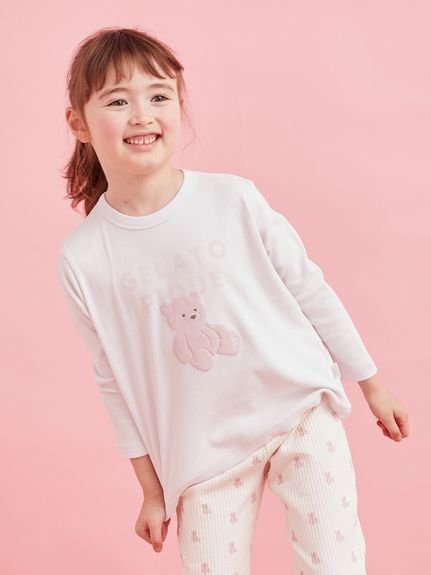 Плюшевая игрушка, футболка с длинными рукавами и одним узлом Gelato pique, PNK[066]