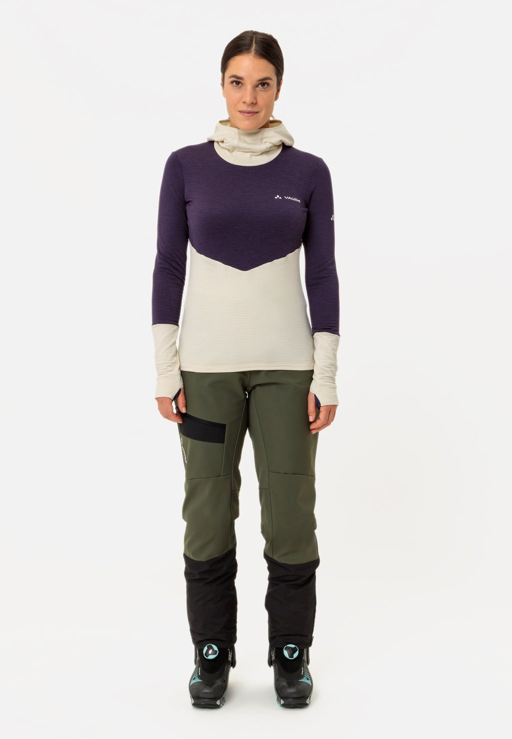 

Топ с длинными рукавами Vaude, бежевый