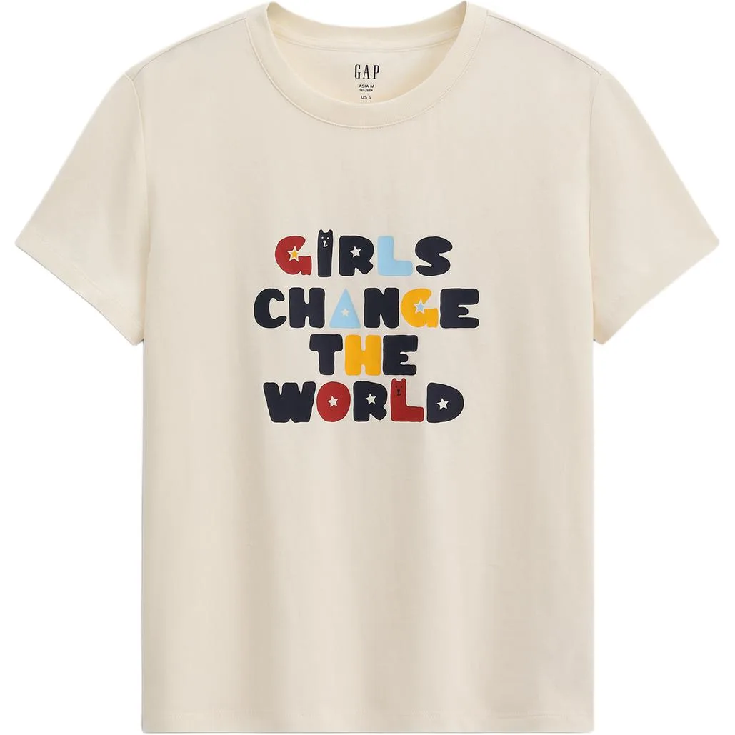 Футболка женская Crew Neck Moderate GAP, marine синий — фото 3