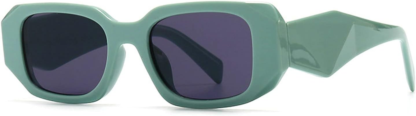 

Солнцезащитные очки COTIA квадратной формы для женщин и мужчин, винтажные, панк, ретро, ​​классические, прямоугольные, конфетных цветов, с защитой от УФ-излучения UV400, Green