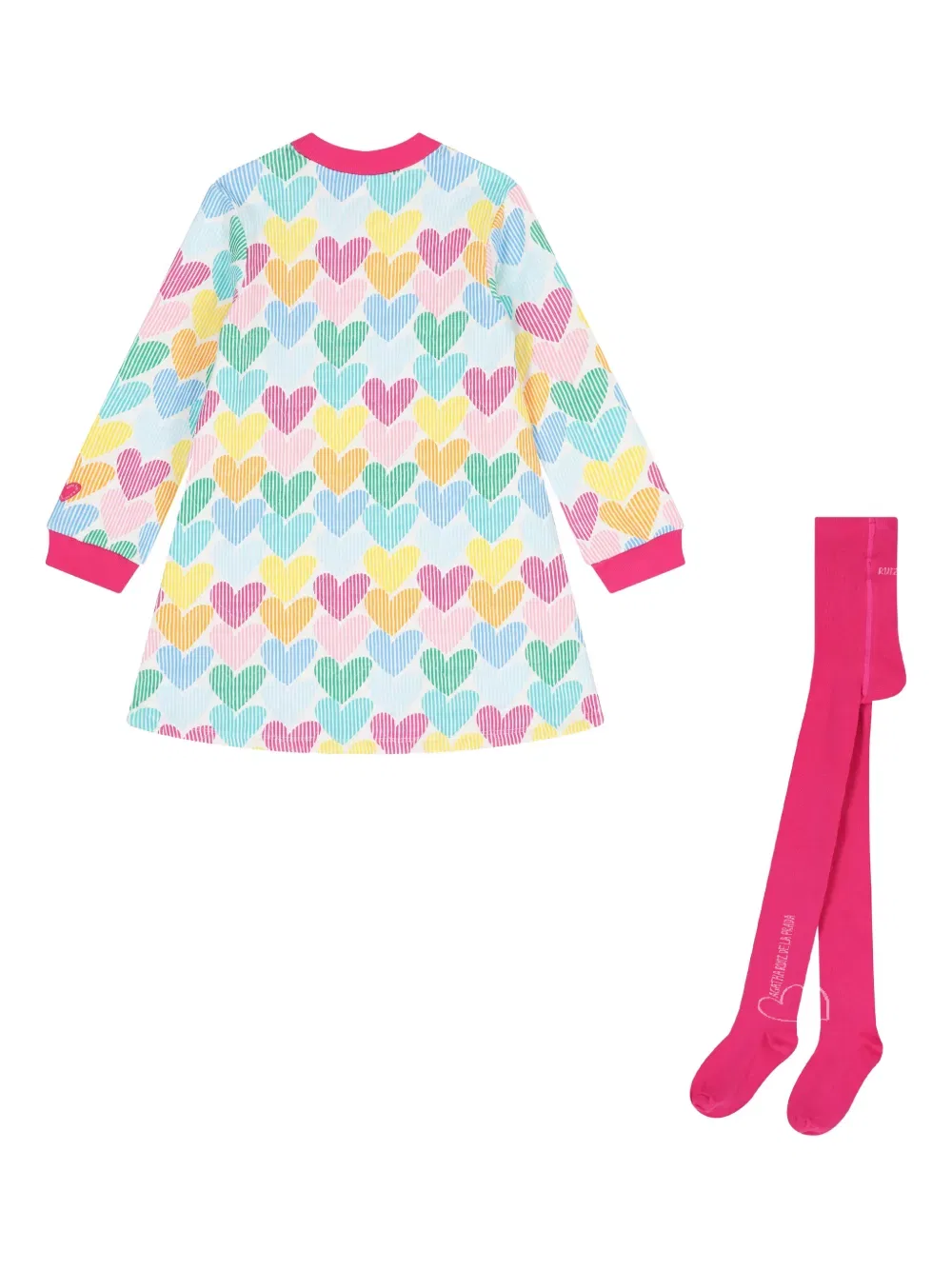 Комплект из платья и колготок с принтом Agatha Ruiz De La Prada, розовый — фото 2