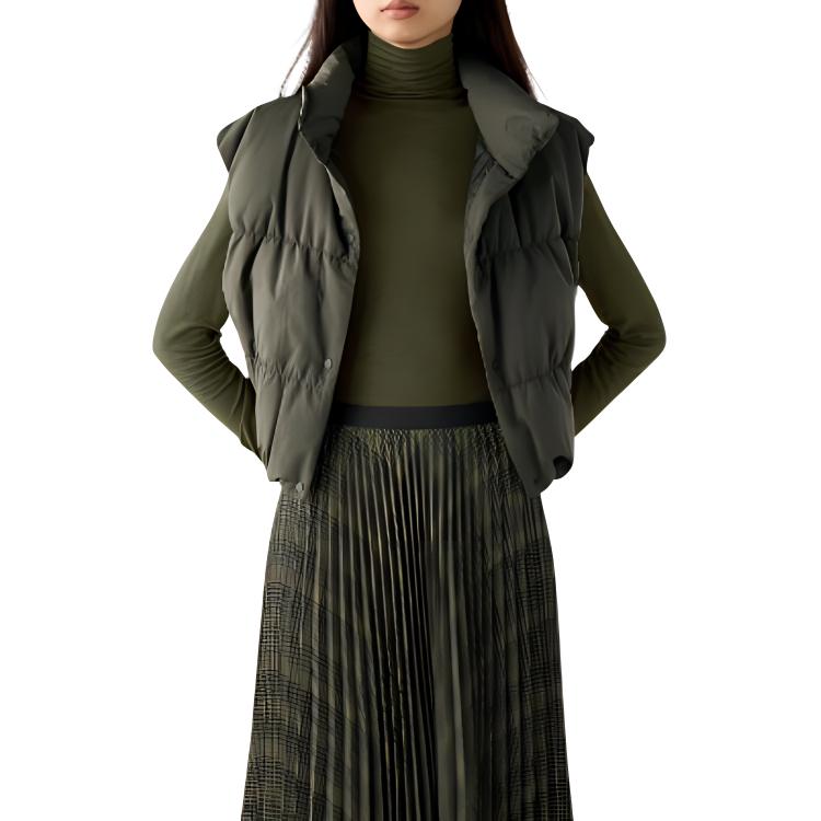 Футболка C Collection женская оливковая UNIQLO — фото 3