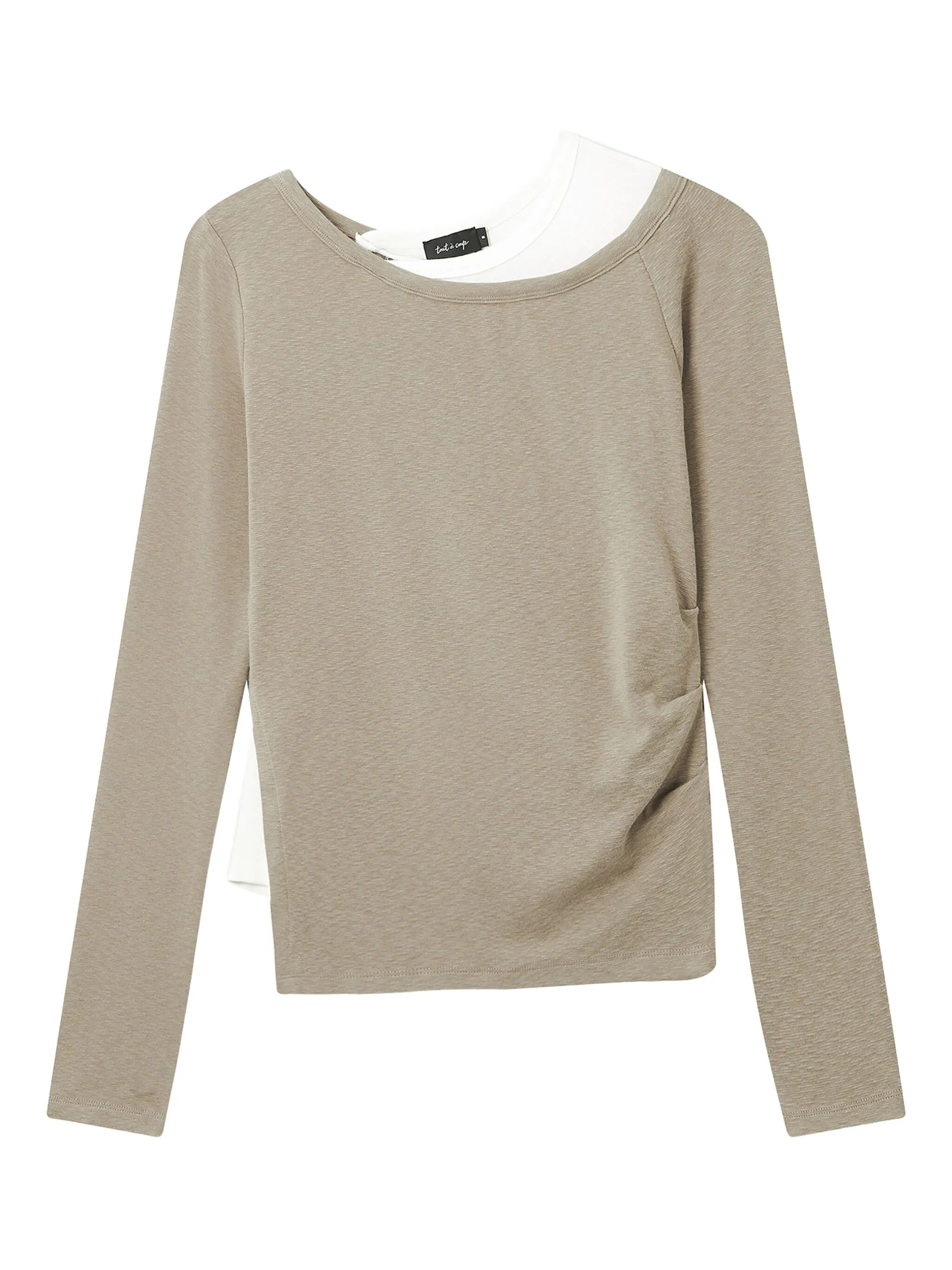 

Многослойная футболка с длинными рукавами Tout A Coup, бежевый