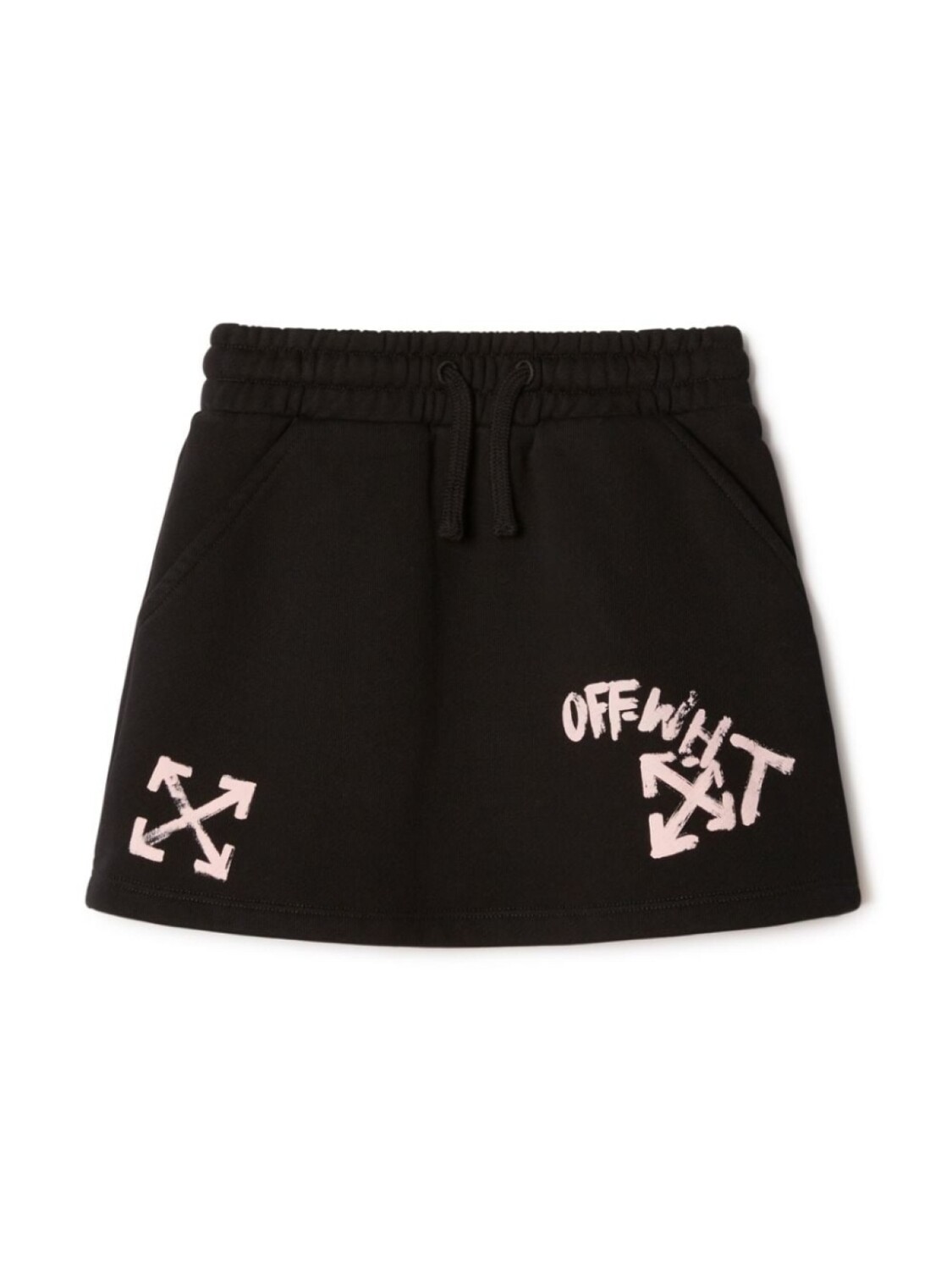 

Off-White Kids юбка мини Paint Script, черный