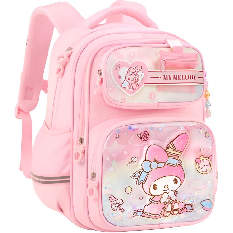 

Sanrio Сумка студенческая My Melody Kuromi из полиэстера для детей розовый/фиолетовый